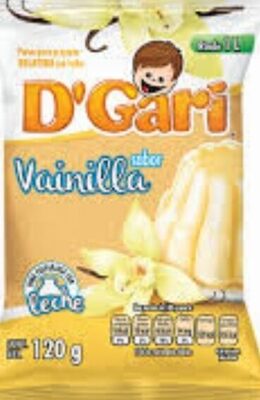 gelatina vainilla front packaging