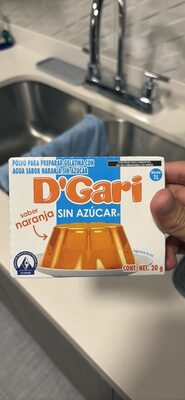 gelatina sabor naranja sin azúcar