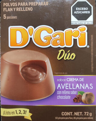 D'Gari Dúo sabor crema de Avellanas