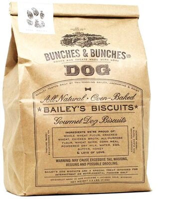 Bunches & Bunches - Bailey's Handmade Dog Biscuits, 2.2lb