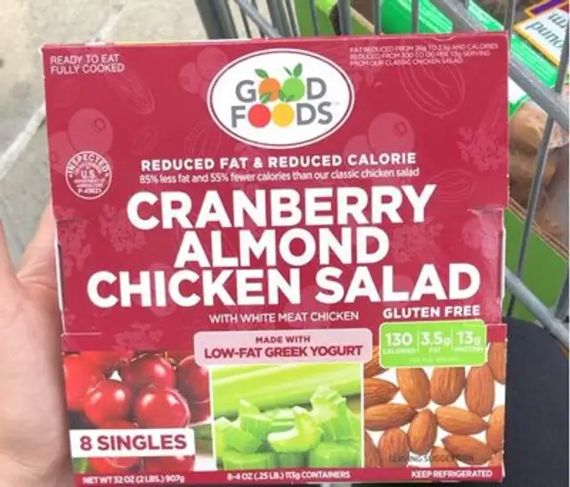 Cranberry almond chicken salad