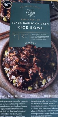 Fresh market black garlic chicken