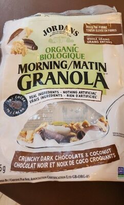 Organic Morning Granola Crunchy Dark Chocolate & Coconut