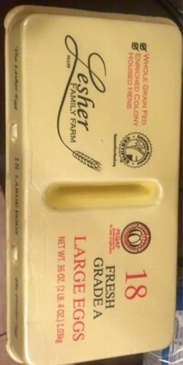 Fresh grade a large eggs