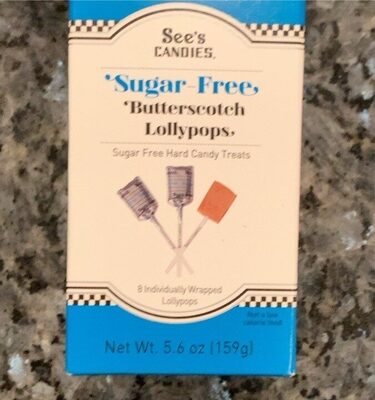 Sugur Free Butterscotch Lollypops