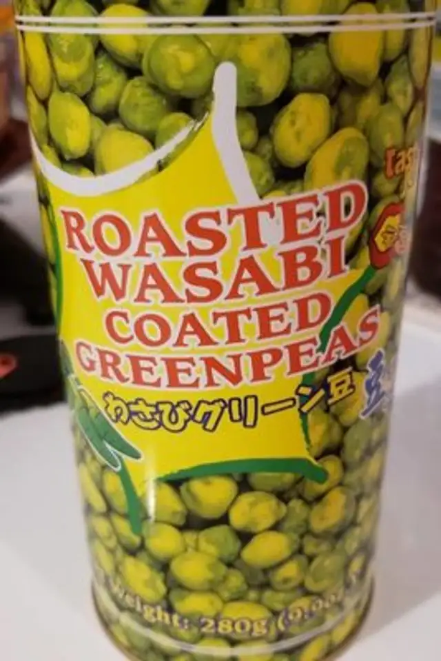 Roasted wasabi coated greenpeas