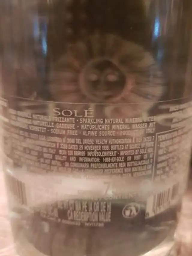 Solé ingredients label