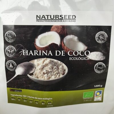 Harina de coco front packaging