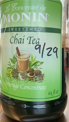 Sweetened Chai Tea Concentrate