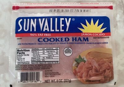 Cooked Ham & Water Product