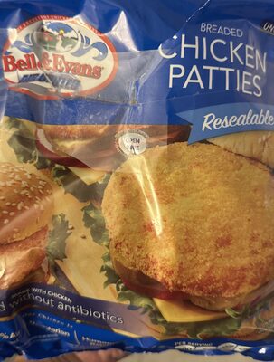 Breaded Chicken Patties front packaging