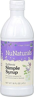 NuStevia Simple Syrup front packaging