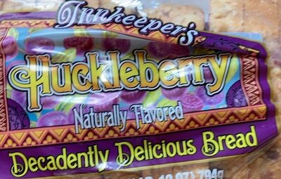 Huckleberry bread front packaging