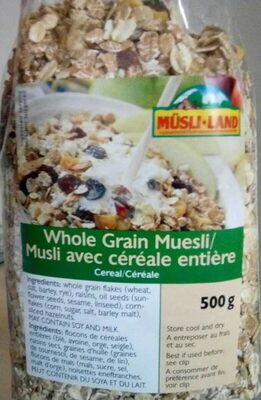 Whole grain muesli
