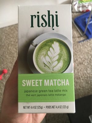 Rishi, sweet matcha japanese green tea latte mix