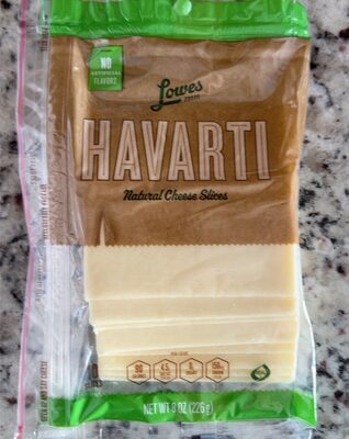 Havarti Natural Cheese Slices