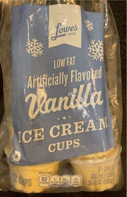Lowfat vanilla ice cream