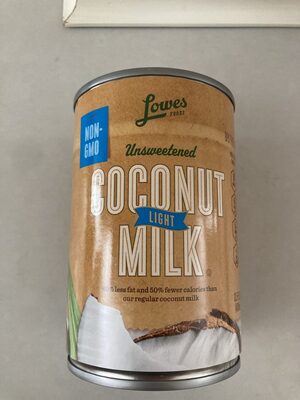 Unsweetened light coconut milk