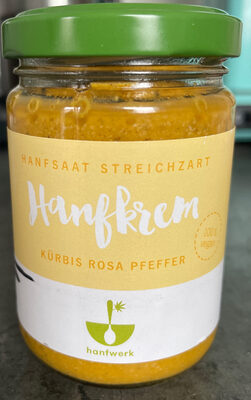 Hanfsaat Streichzart Hanfkrem Kürbis Rosa Pfeffer