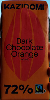 Chocolat noir 72% à l'orange
