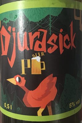 D’jurasick Amerikan Amber Ale front packaging