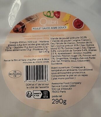 Poulet sauce aigre douce