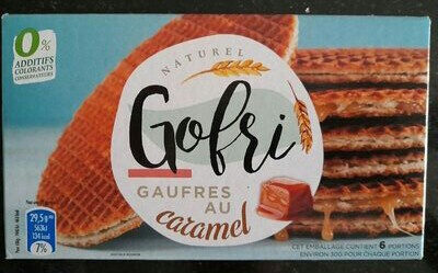 Gofri. Gaufres au caramel