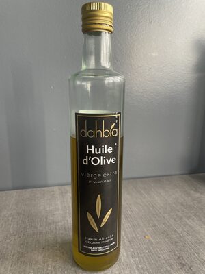 Huile d’olive front packaging