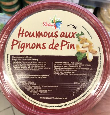 Houmous aux pignons de pin