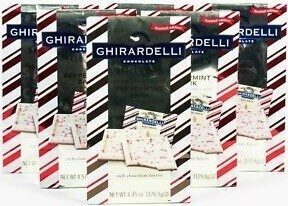 Peppermint bark squares package