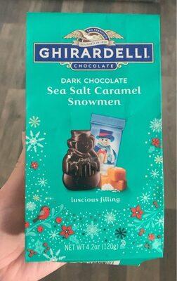 Ghriardelli Dark Chocolate Sea Salt Caramel Snowmen