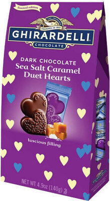 Valentine's dark & sea salt caramel heart tween bag