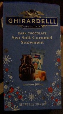 Dark Chocolate Sea Salt Caramel Snowmen