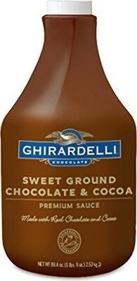 Chocolate sweet ground chocolate cocoa sauce