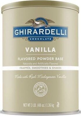 Premium vanilla flavored powder base