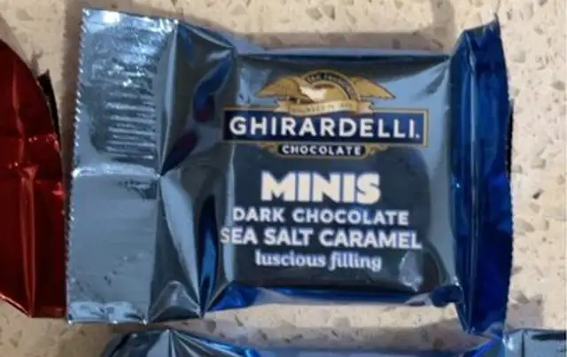 Ghiradelli premium chicolate minis front packaging