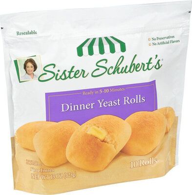 Frozen dinner yeast rolls