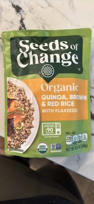 Organic Quinoa, Brown & Red Rice with Flaxseed
