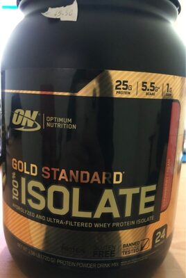 Gold standard Isolate front packaging
