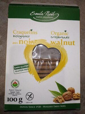 Craquelins biologiques aux noix