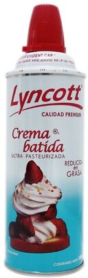 Crema batida Lyncott reducida en grasa