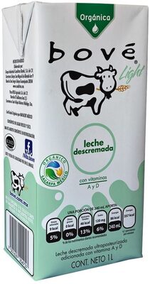 Leche Bové Orgánica Descremada