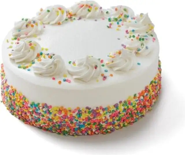 Moist yellow cake with rich vanilla flavored buttrcreme