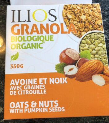 Ilios granola biologique organique