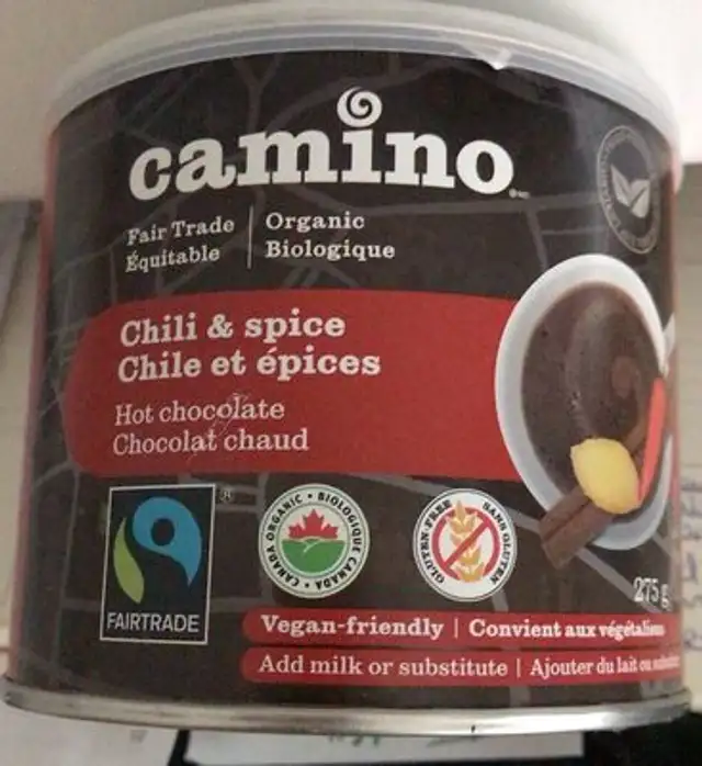 Chocolat chaud chile et epices