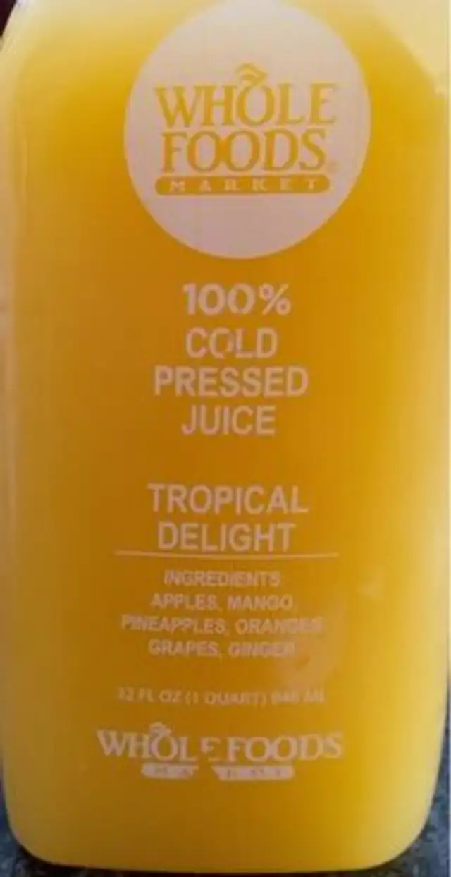 100% Cold Pressed Juice.  Tropical delight