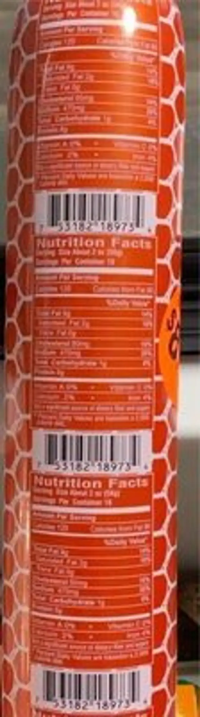 Smoked Salami With Chicken Added nutrition facts table