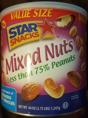 Mixed Nuts front packaging