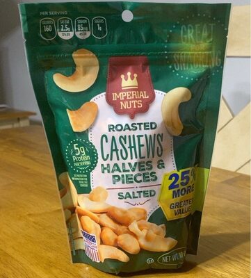 Roasted cashews halves & pieces salted