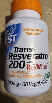 Tans-Resveratrol front packaging